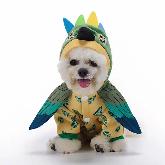 Tutina Natale Cane 4 Zampe - Pigiama Babbo Natale Verde by Dog Moda