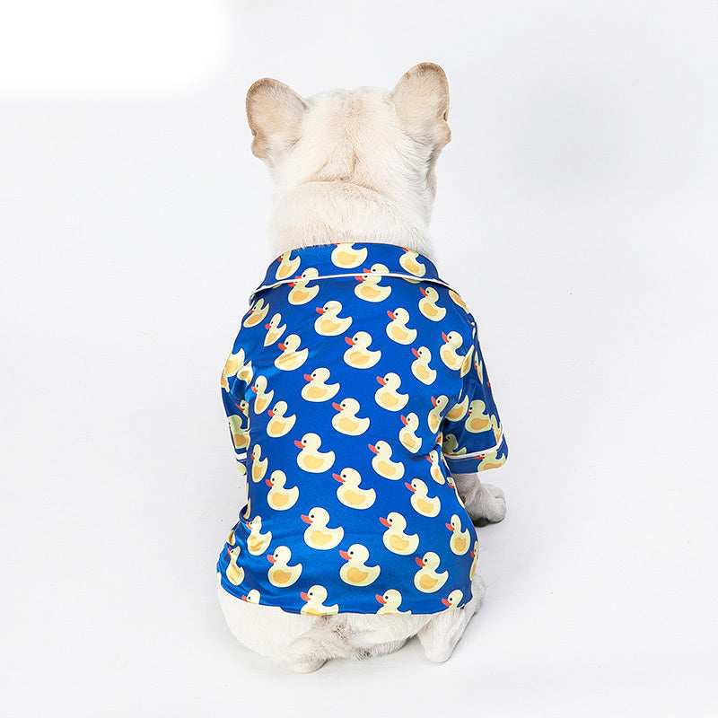 Satin-Hundepyjama „Ducky Dreams“