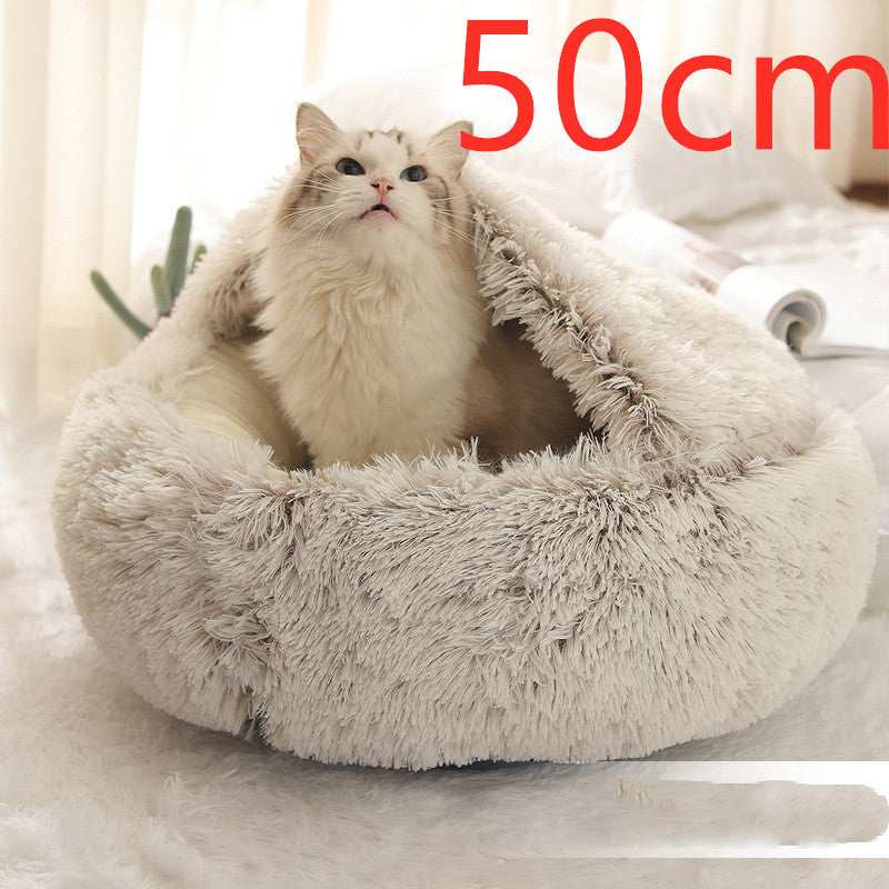 Cuccia Avvolgente "Comfort Ciambella" in Pile con Copertina - Dog Moda