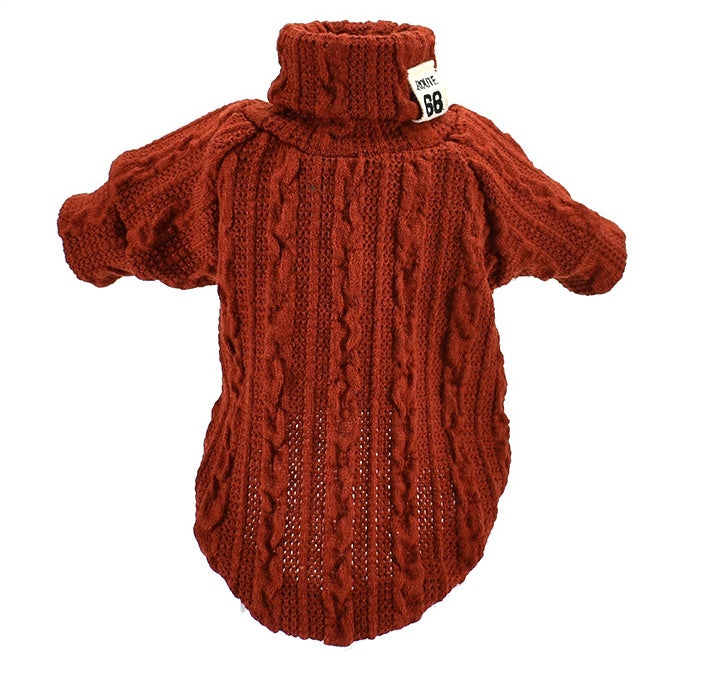 Maglione intrecciato modello "Warm" per cani di piccola taglia - Dog Moda