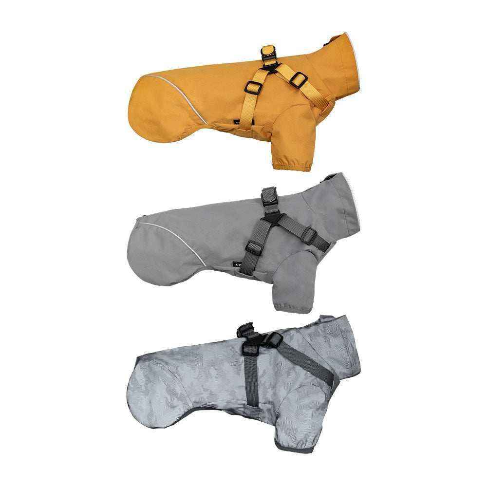 Impermeabile con Pettorina per Cani | Giacca Pioggia Riflettente by Dog Moda