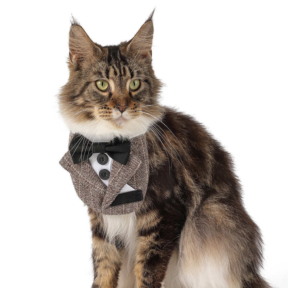 Bandana avec nœud papillon pour chiens - Élégant pour mariages