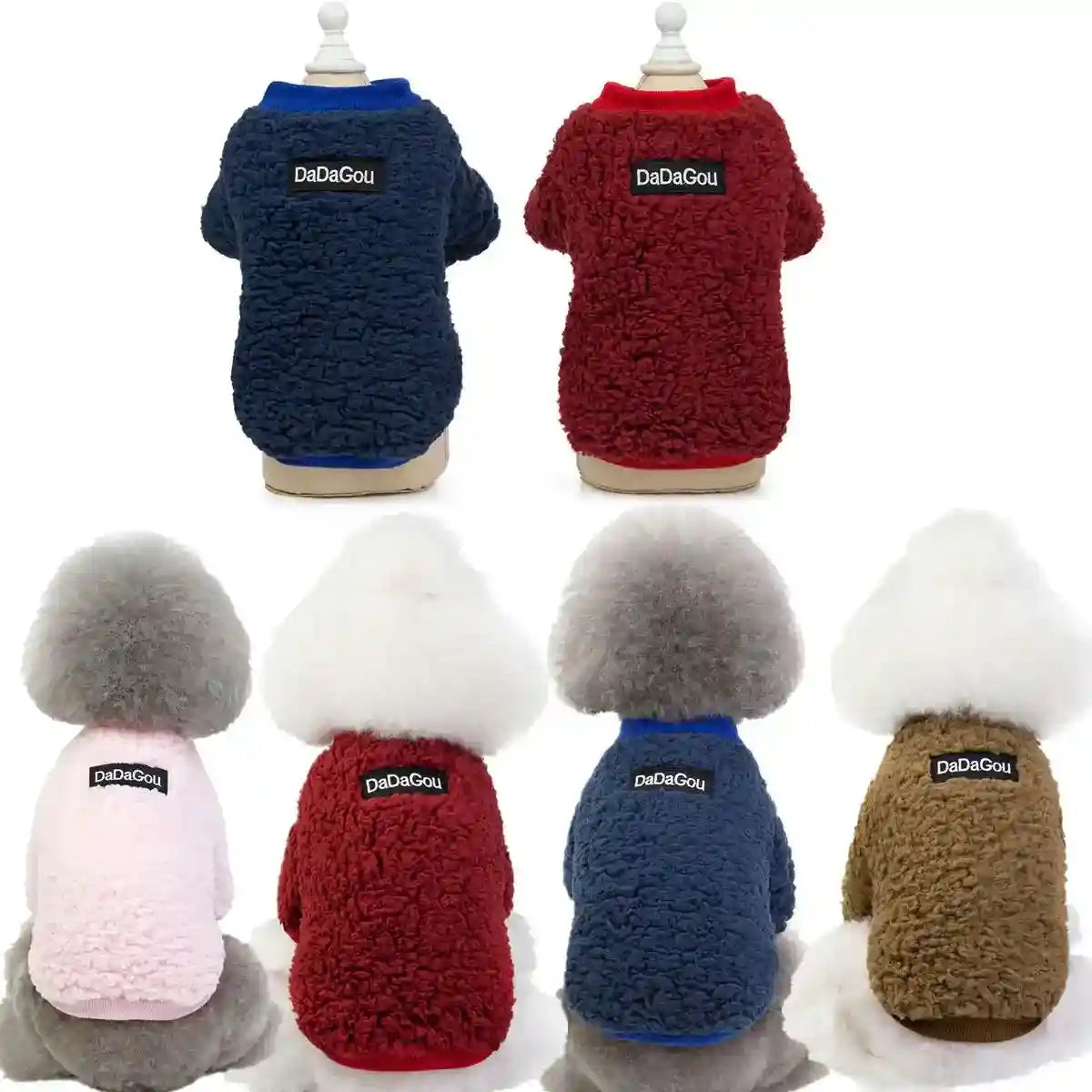 Maglione Cane Pile Agnello Dadagou - Caldo Morbido by Dog Moda