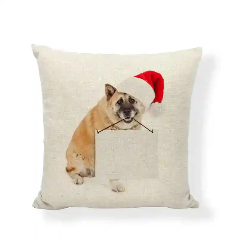Fodera Cuscino Natalizia con Razze di Cani by Dog Moda