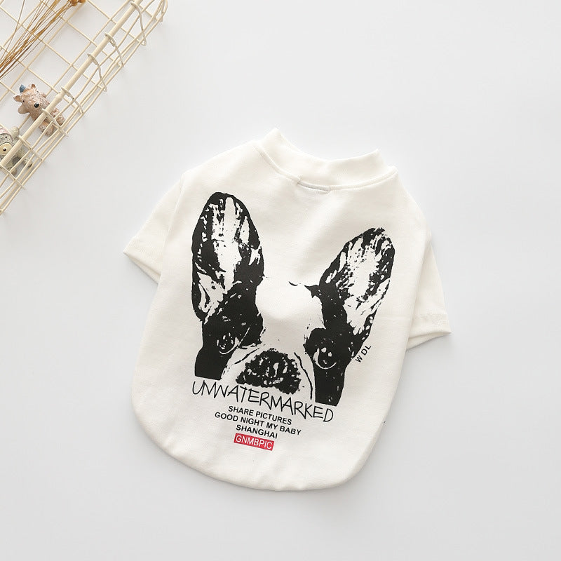 "Unwatermarked" French Bulldog Shirt with Back Print