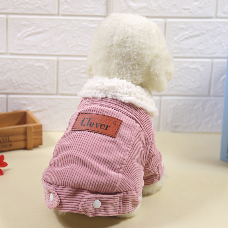 Cappotto Clover per Cani - Pile Sherpa e Velluto by Dog Moda
