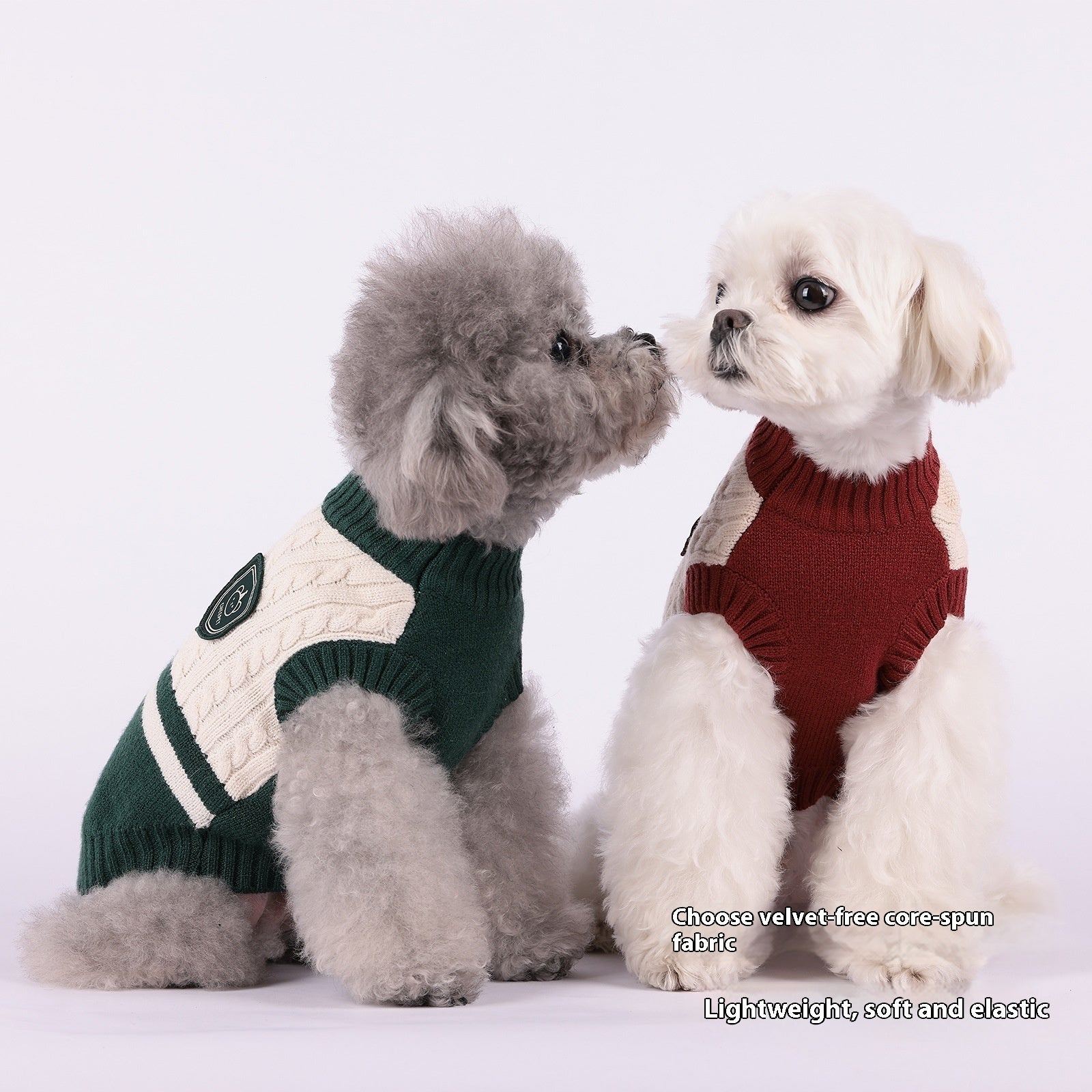 Maglioncino Ricamato Elasticizzato per Cani – Marca Cheepet - Dog Moda