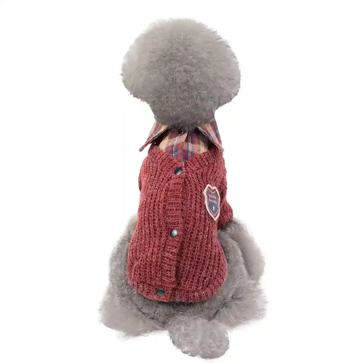 Maglioncino Cani Gatti Colletto Bottoni Elegante by Dog Moda