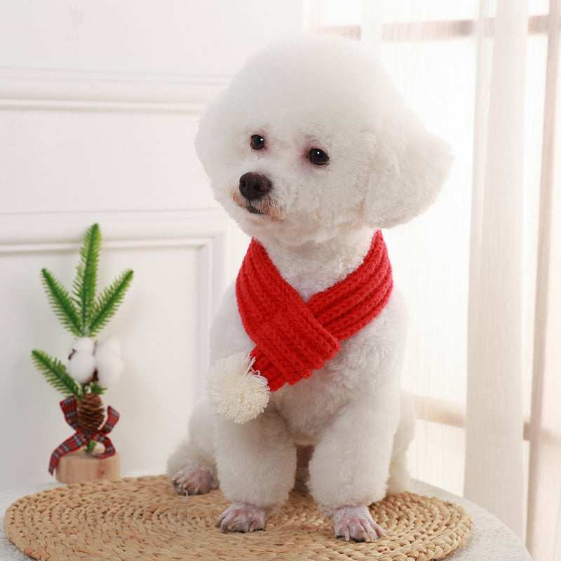 Christmas Scarf for Dogs and Puppies – Soft and Warm Winter Accessory
