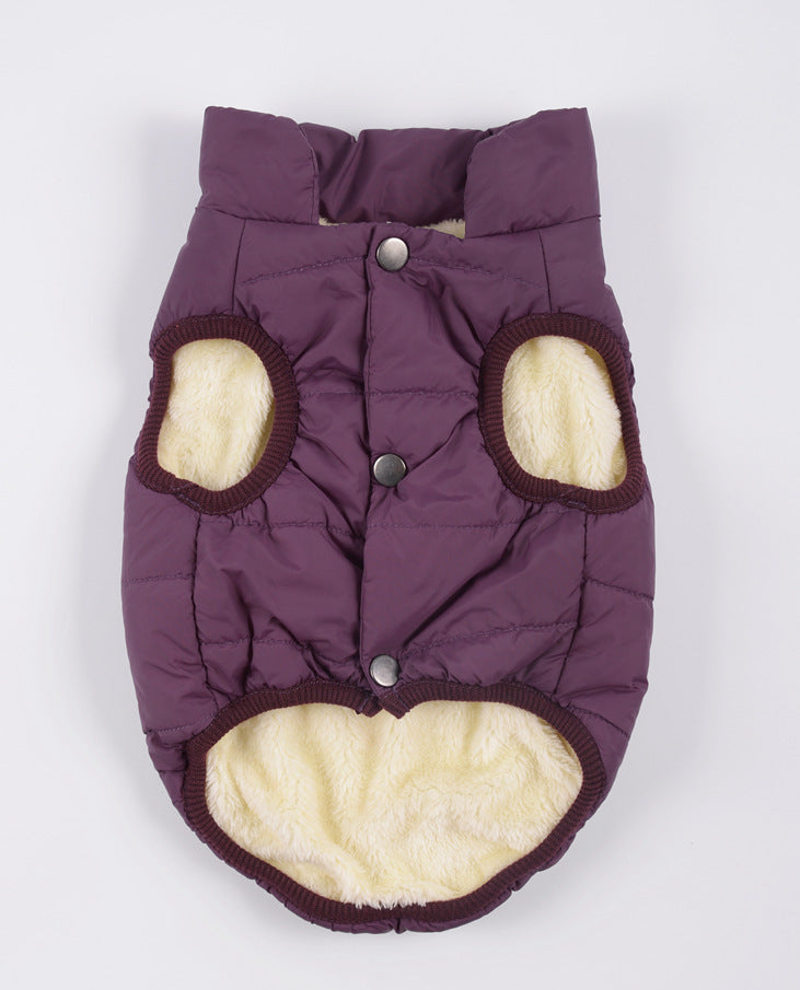 Windproof Dog Coat with Fleece Lining