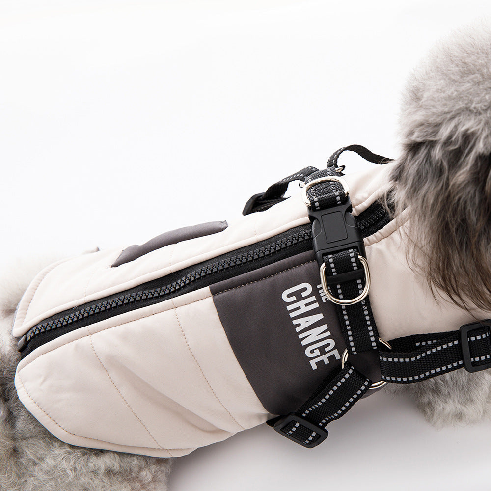 "Change" Fleece Lined Poodle Waterproof Coat