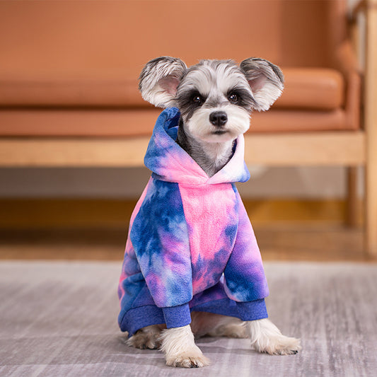 Felpa Tie-Dye per Cani - Rosa e Verde Stile Americano by Dog Moda