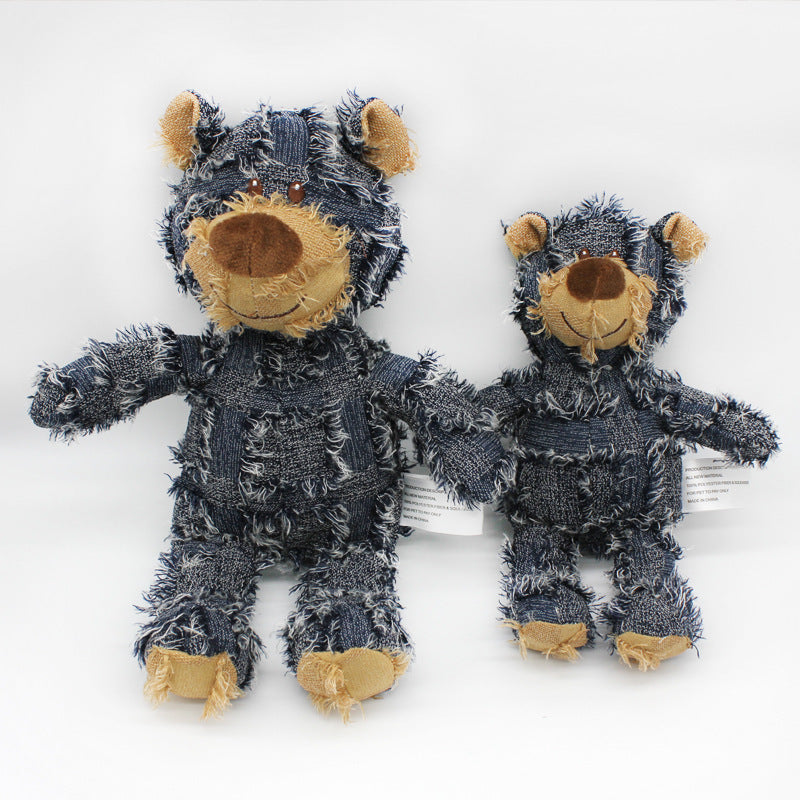 Grizzly Bear Dog Toy with Sound | Durable and Interactive