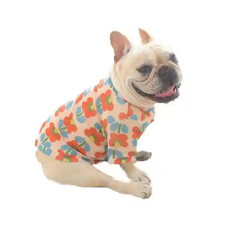 Maglietta Fiori Estiva per Cani - Protezione Solare Mesh by Dog Moda