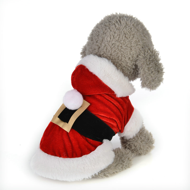 Cheepet Santa Claus Dog Costume - The Perfect Christmas Style for Your Four-Legged Friend