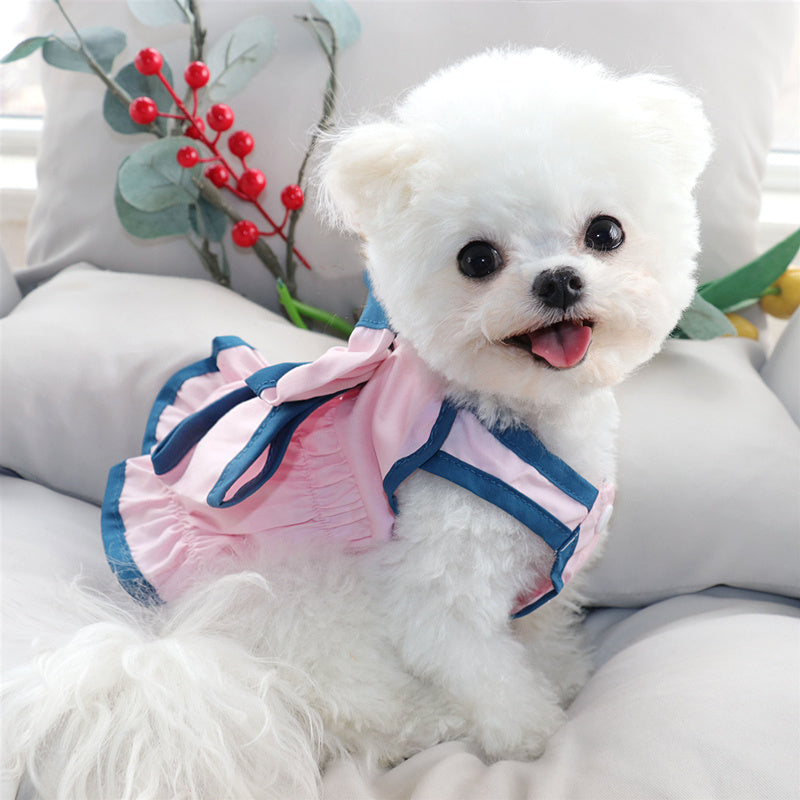 Vestito Elegante per Cani Smanicato con Fiocco | Dogmoda