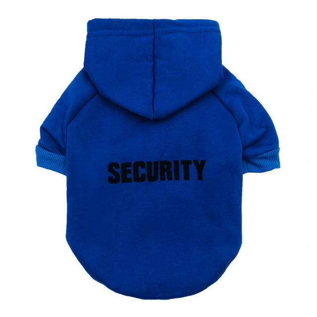 Felpa Security con Cappuccio per Cani e Gatti by Dog Moda