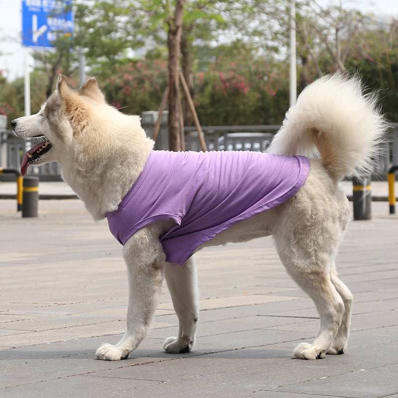 Sleeveless dog shirt also for large dogs "Basic"