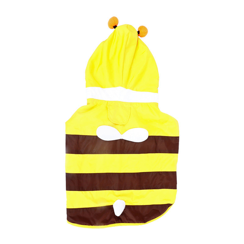Dog Raincoat "Bee" Cute and Functional for Rain