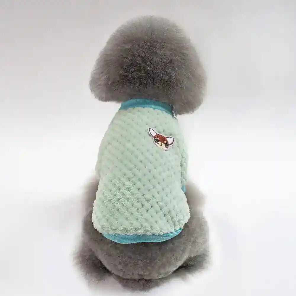 Maglia Chihuahua Invernale - Pelliccia Morbida Blu e Rosa by null