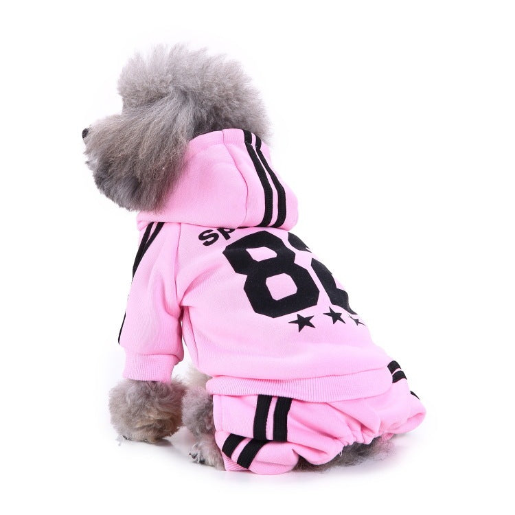 Tuta per Cani All Star con Cappuccio e Zampine Coperte
