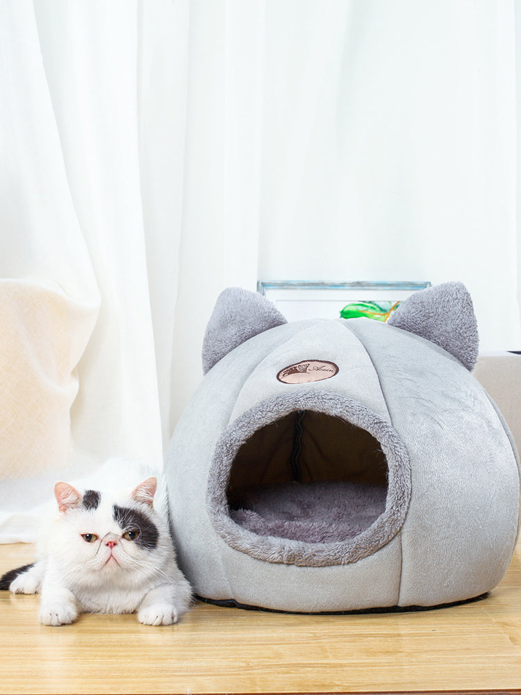 Cuccia per Gatti "Kiki" – Letto Enclosed Morbido e Caldo