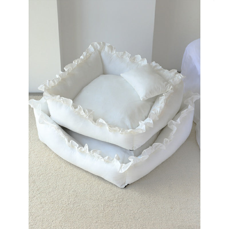 Cuccia Quadrata per Cani Stile Culla – Lavabile e Super Morbida