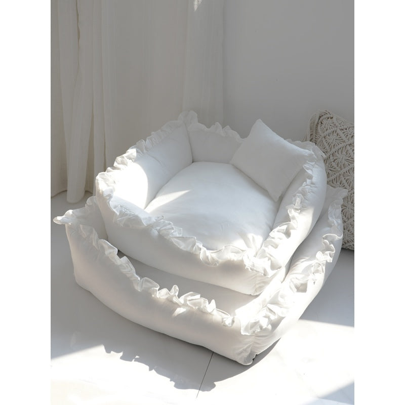 Cuccia Quadrata per Cani Stile Culla – Lavabile e Super Morbida