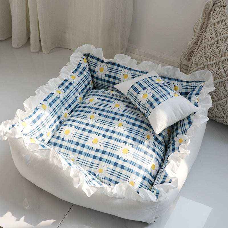 Cuccia Quadrata per Cani Stile Culla – Lavabile e Super Morbida