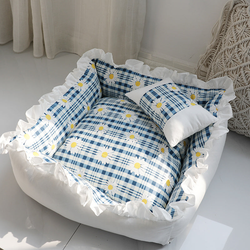 Cuccia Quadrata per Cani Stile Culla – Lavabile e Super Morbida
