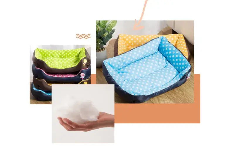 Vadderad LolliPop-bädd för hundar och katter - 3 storlekar