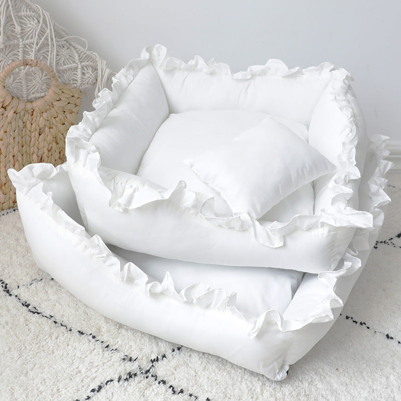 Cuccia Quadrata per Cani Stile Culla – Lavabile e Super Morbida