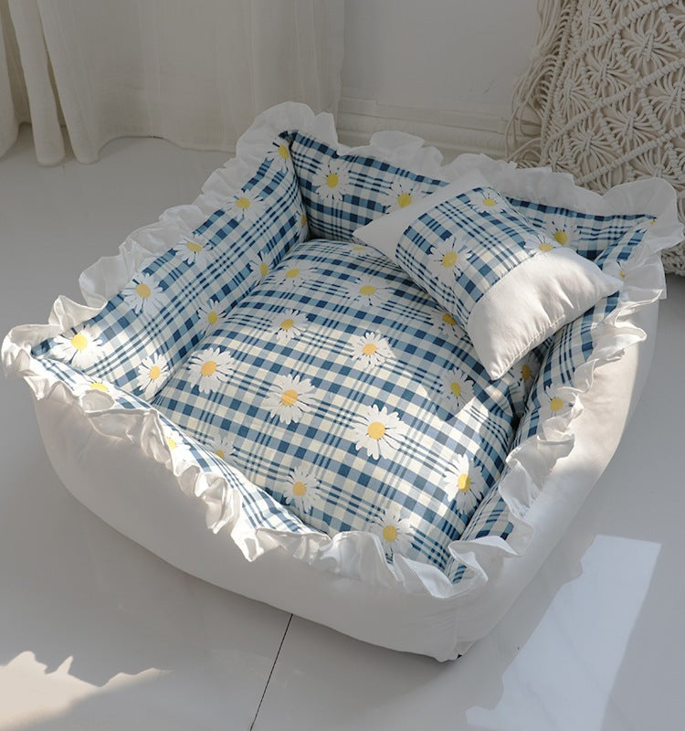 Cuccia Quadrata per Cani Stile Culla – Lavabile e Super Morbida