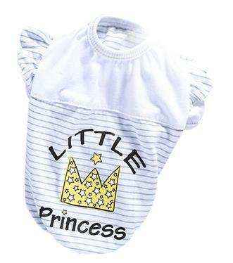 リトルプリンセス犬用Tシャツ - 柔らかいコットン