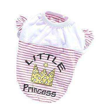 リトルプリンセス犬用Tシャツ - 柔らかいコットン