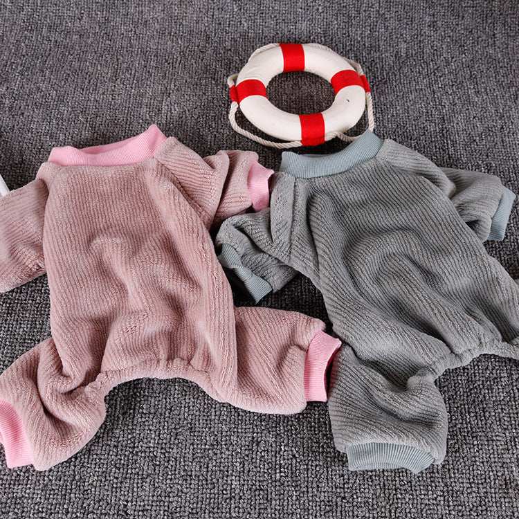Corduroy Flanel Dog Jumpsuit – Everyday Comfort, Style and Functionality!