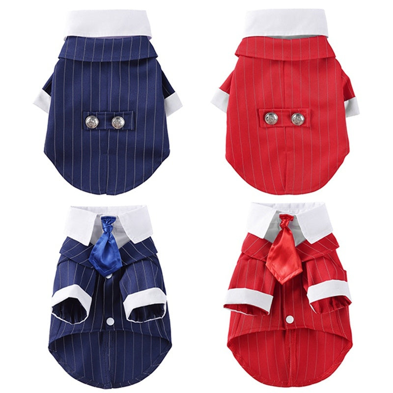 Dog formal dress with tie "Clio"