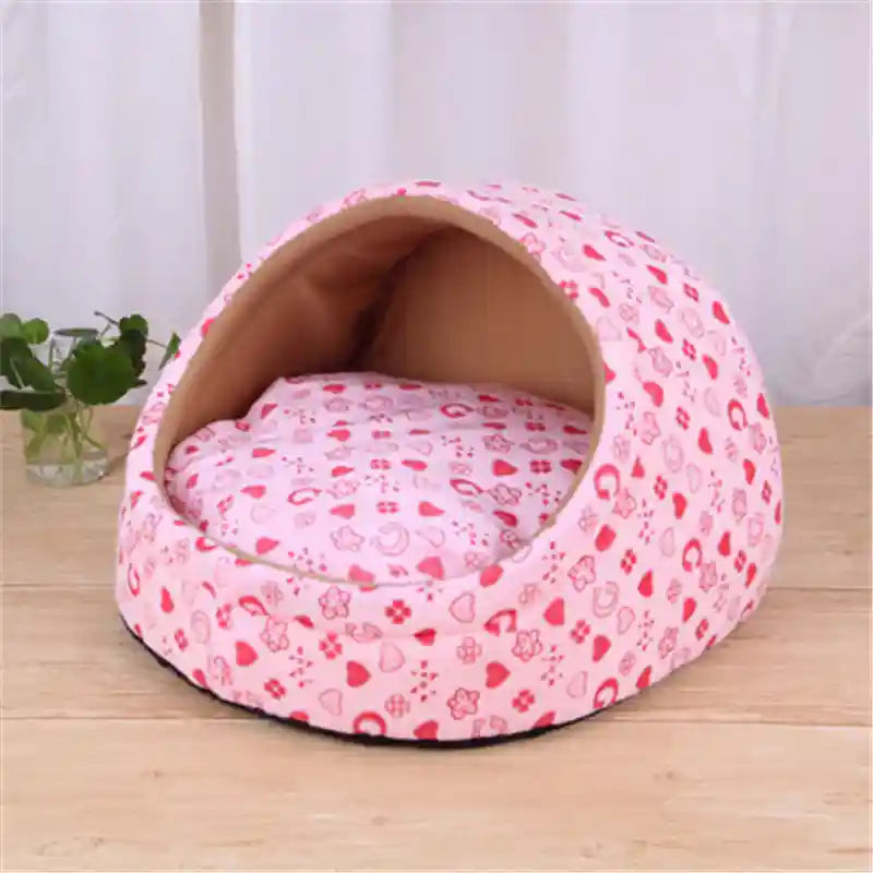 犬と猫用ベッド - 滑り止めぬいぐるみ