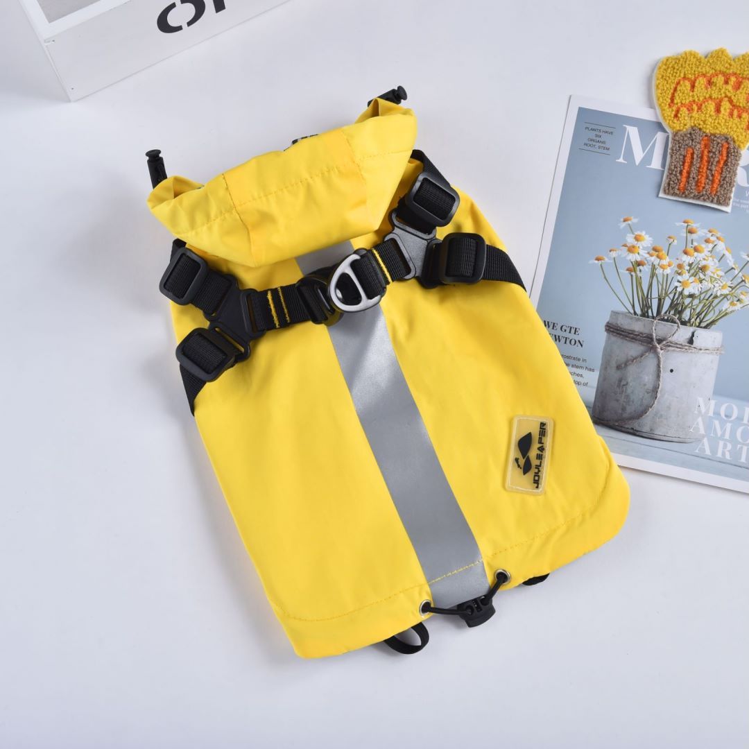 Impermeabile per Cani con Pettorina Integrata Modello Joy – Protezione Totale per il Tuo Pet - Dog Moda