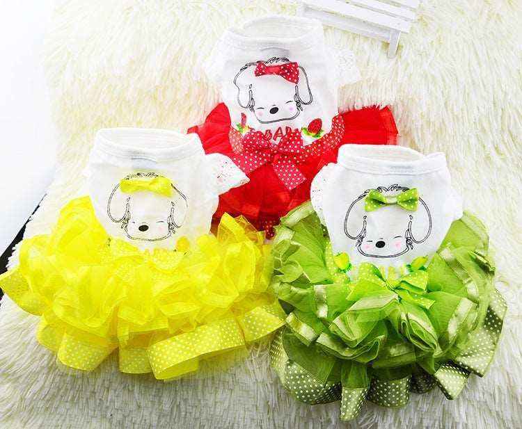 Vestito Elegante Per Cani Piccoli Con Gonna In Pizzo - Per Matrimoni E Feste - Foto 9