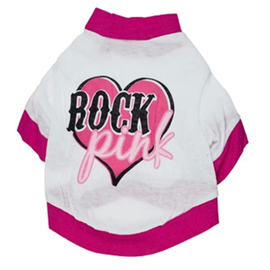 Maglietta per cani rosa "Rock Pink"