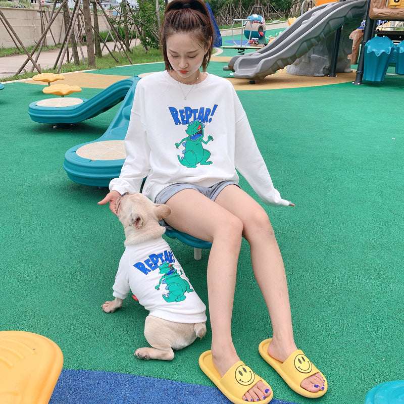 Felpa Coordinata Reptar Cane & Padrone – Stampa T-Rex Unisex