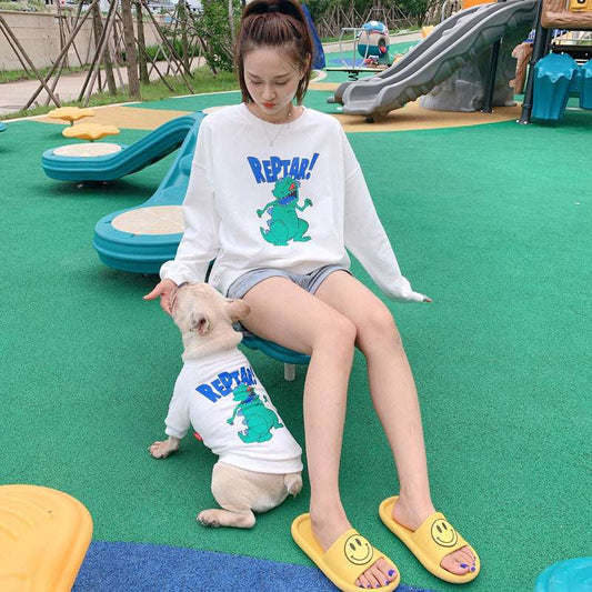 Felpa Coordinata Reptar Cane & Padrone – Stampa T-Rex Unisex