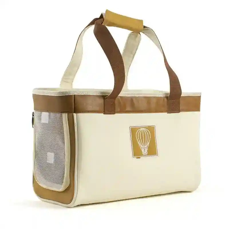 Borsa Trasportino Leggera Cani Gatti 5kg | Tela Spalla "Montgolfier" by Dog Moda