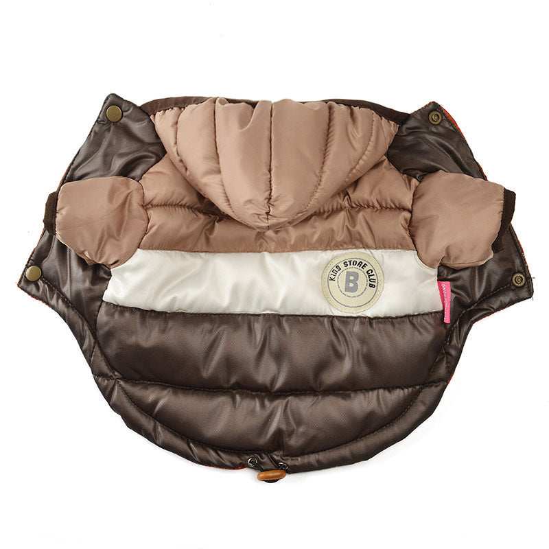 King Model Waterproof Dog Down Jacket with Hood