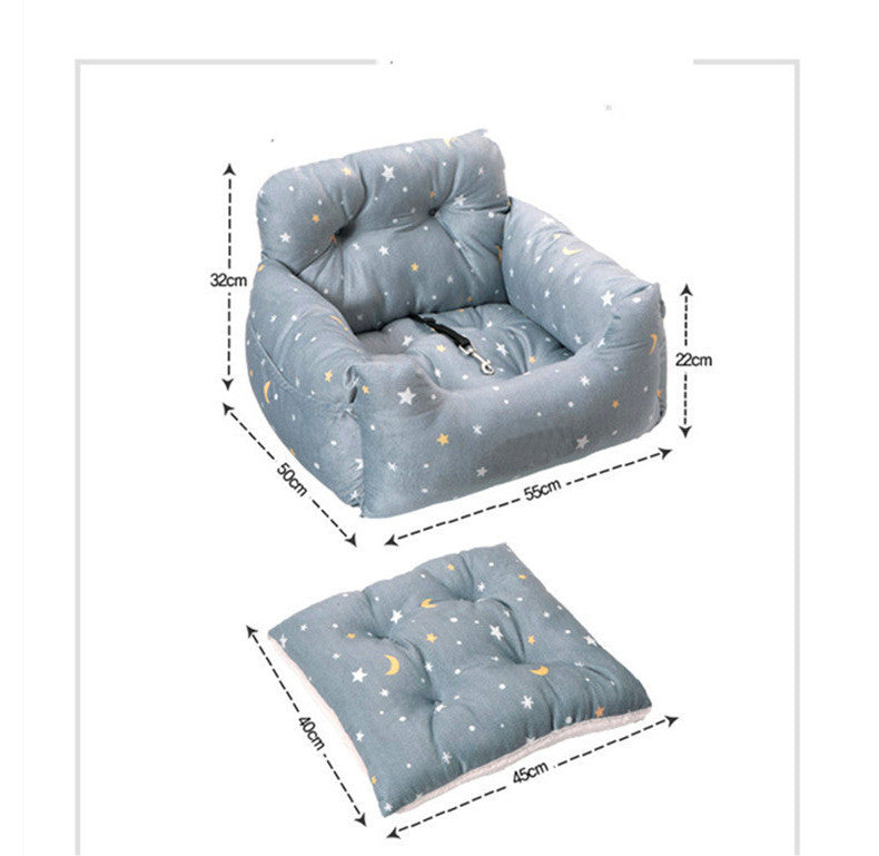 Dog Carrier with Safety Belt and Removable Cushion 
