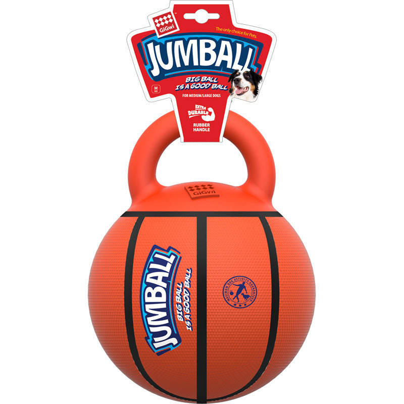 Dog toy basketball with handle "Jumball"
