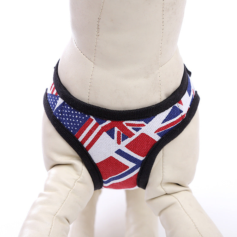 Fabric Dog Leash and Harness Set