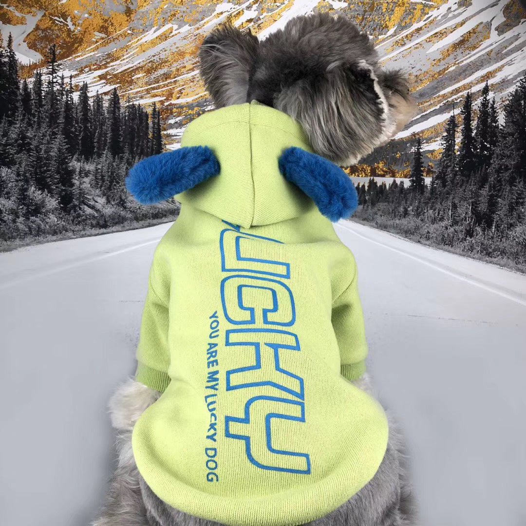 Felpa Cani Oops con Cappuccio e Orecchie - Cotone Caldo