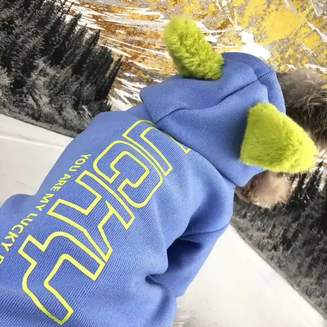 Felpa Cani Oops con Cappuccio e Orecchie - Cotone Caldo by Dog Moda